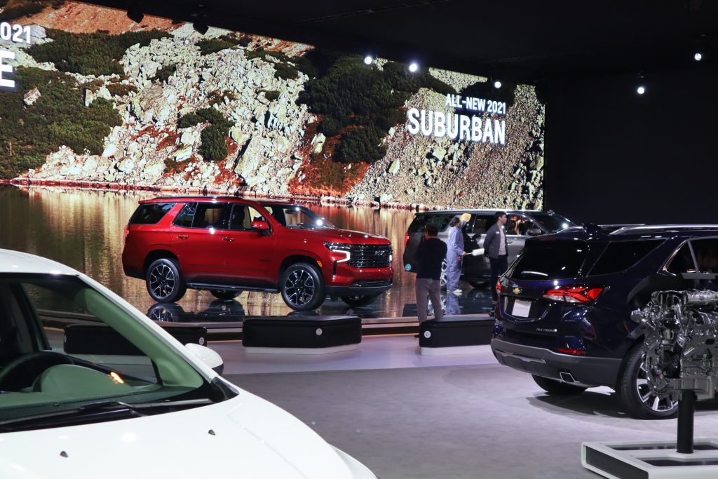 Do you have questions about the Chicago Auto Show? There are so many cars to look at - the Chevy display is massive!