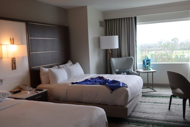 spacious and comfortable hotel rooms are one of the things that makes Hilton Orlando Bonnet Creek one of the best hotels for Disney Princess Half Marathon