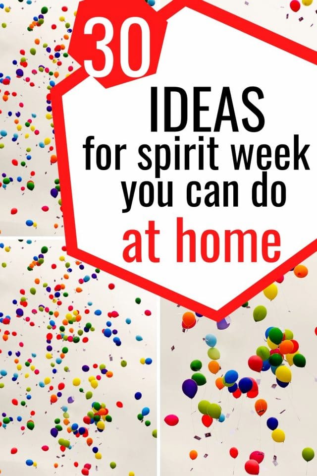 ideas for spirit week at home