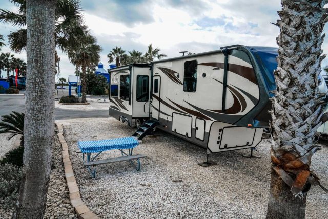 Travel Trailer at South Padre Island Texas