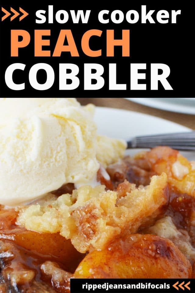 Recipe for slow cooker peach cobbler