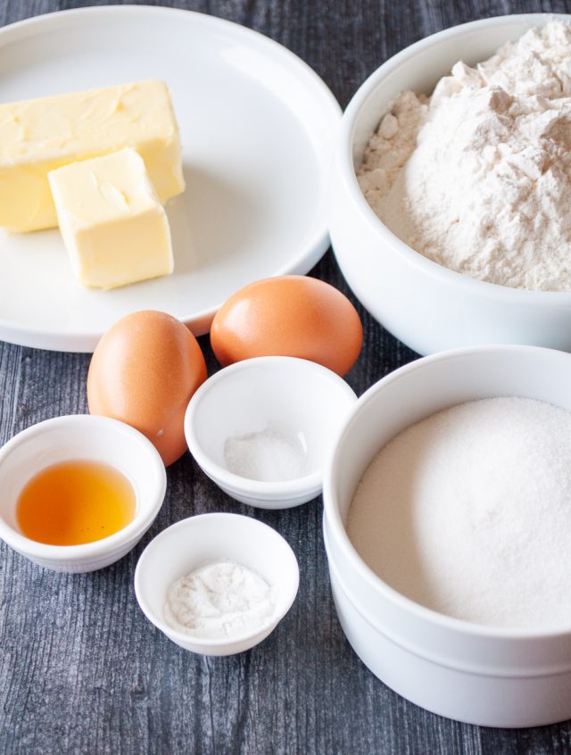 ingredients for sugar cookie bars