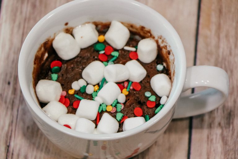 Microwave Hot Cocoa Mug Cake