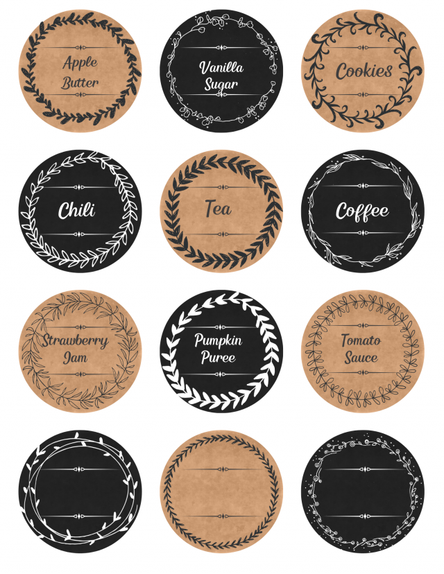 Free Printable Mason Jar Labels
