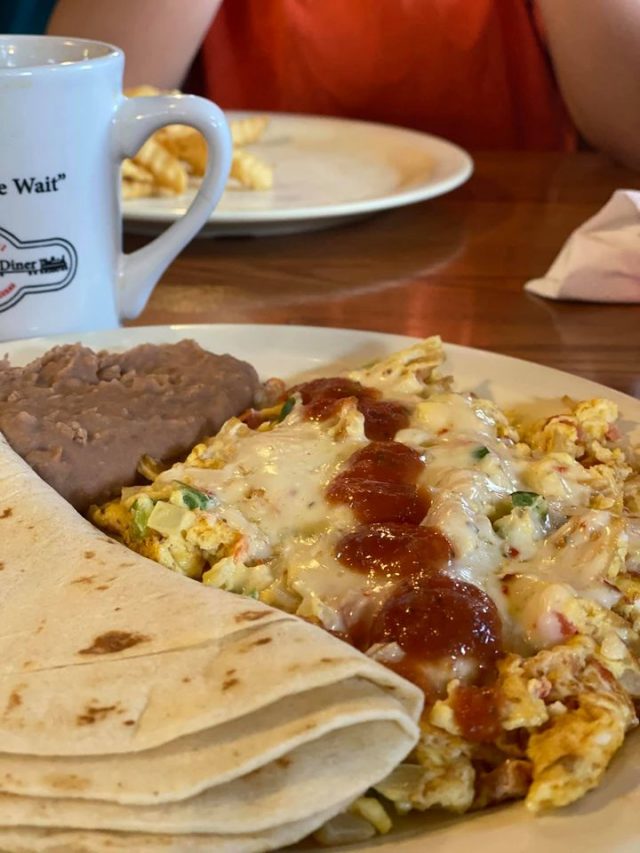 mexican style eggs on a plate