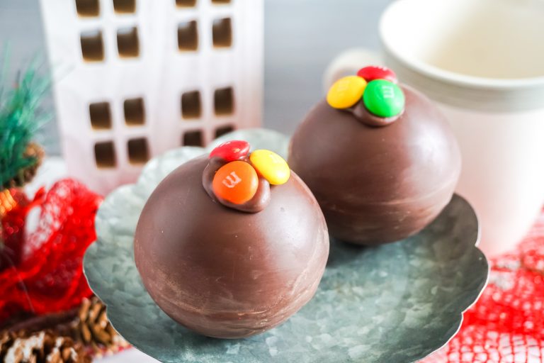 M&M Hot Cocoa Bombs