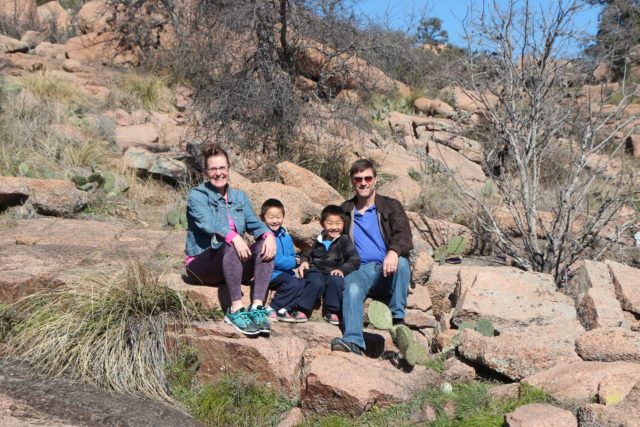 Family at Enchanted Rock