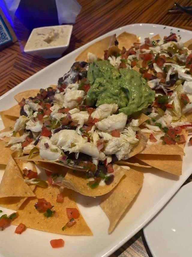 crab nachos at todd english's bluezoo