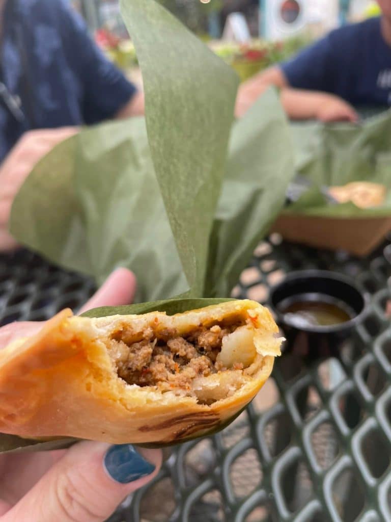 empanada at Seven Seas Food Festival SeaWorld San Antonio