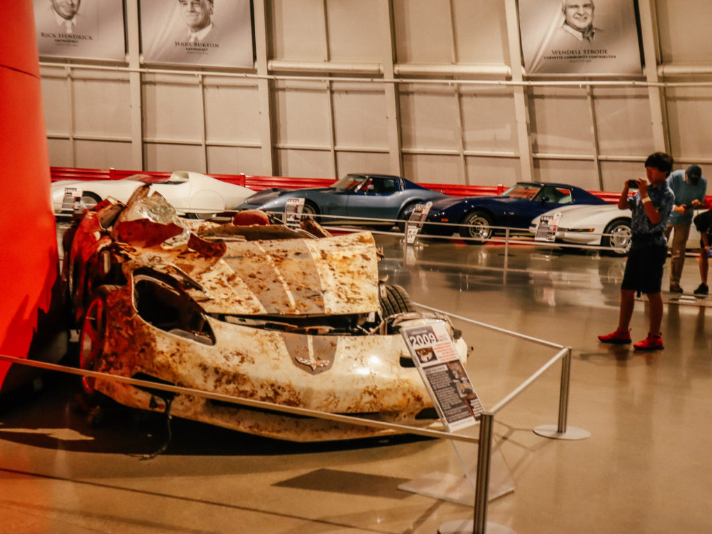 Corvette Museum wreckage from Sinkhole