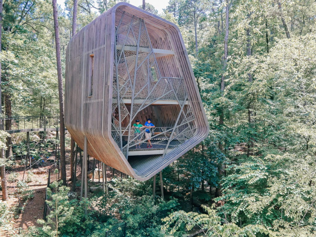 tree house at Garvan Woodland Gardens