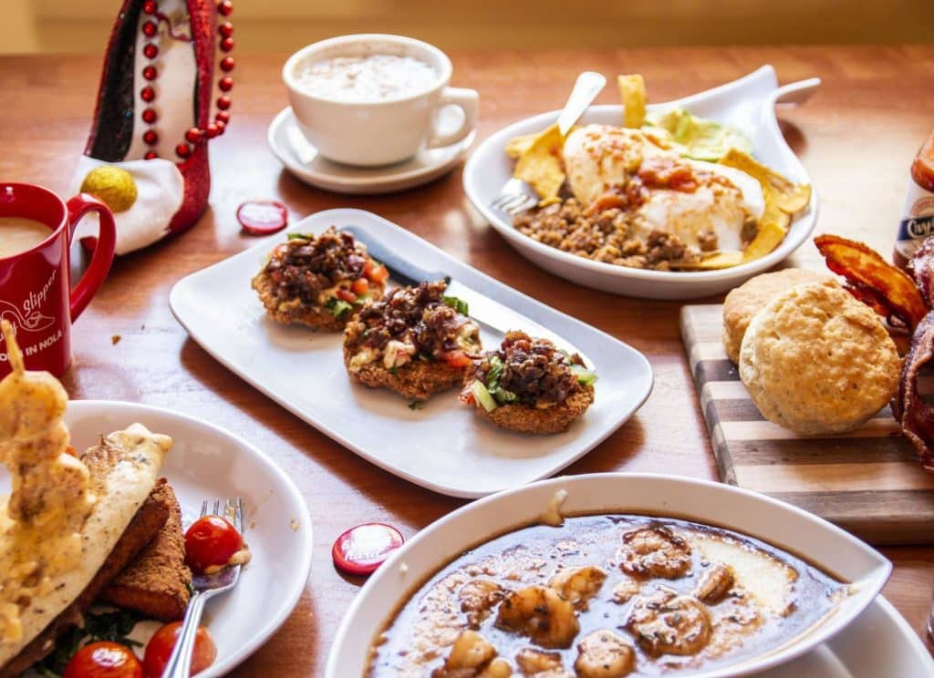 Brunch spread at Ruby Slipper Cafe