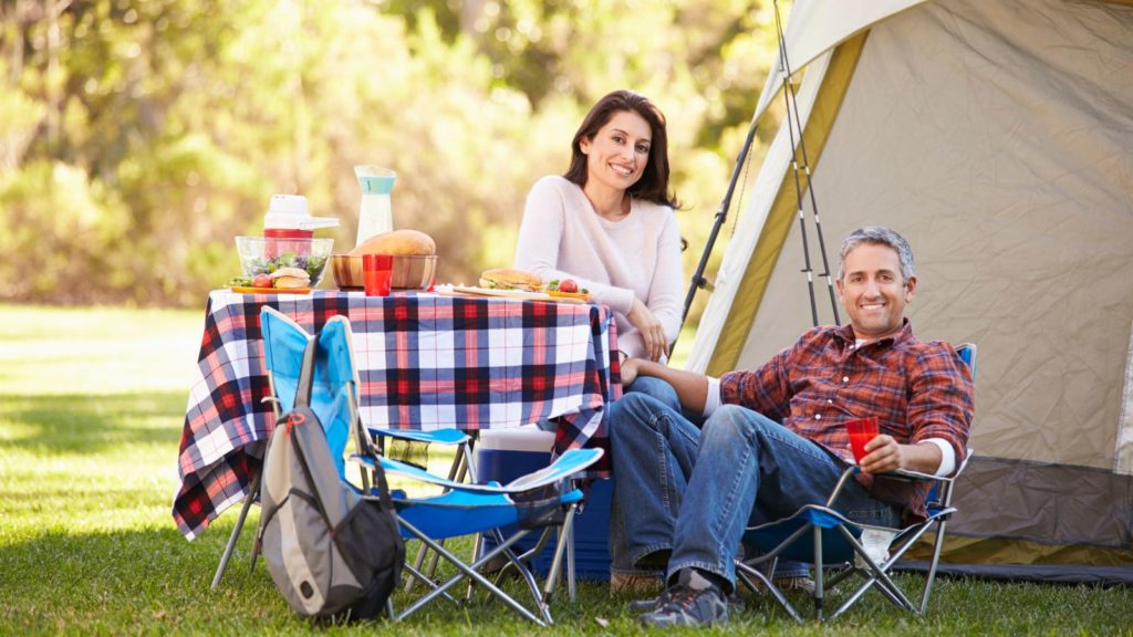 Camping tent family travel.