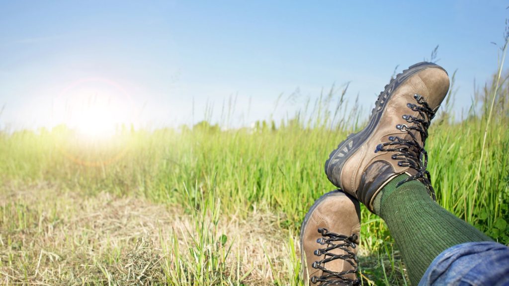 Hiking boots family travel.