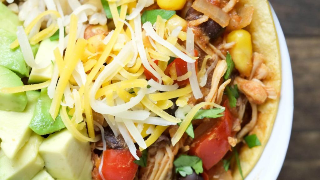 Chicken Enchilada Bowl.