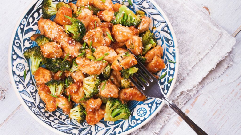 Honey sesame chicken.