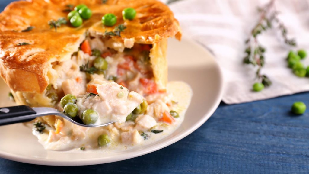 Chicken pot pie soup.