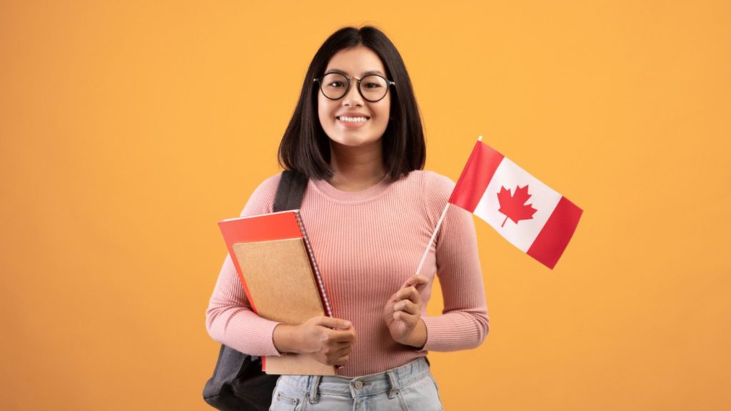 Bilingual woman in Canada.