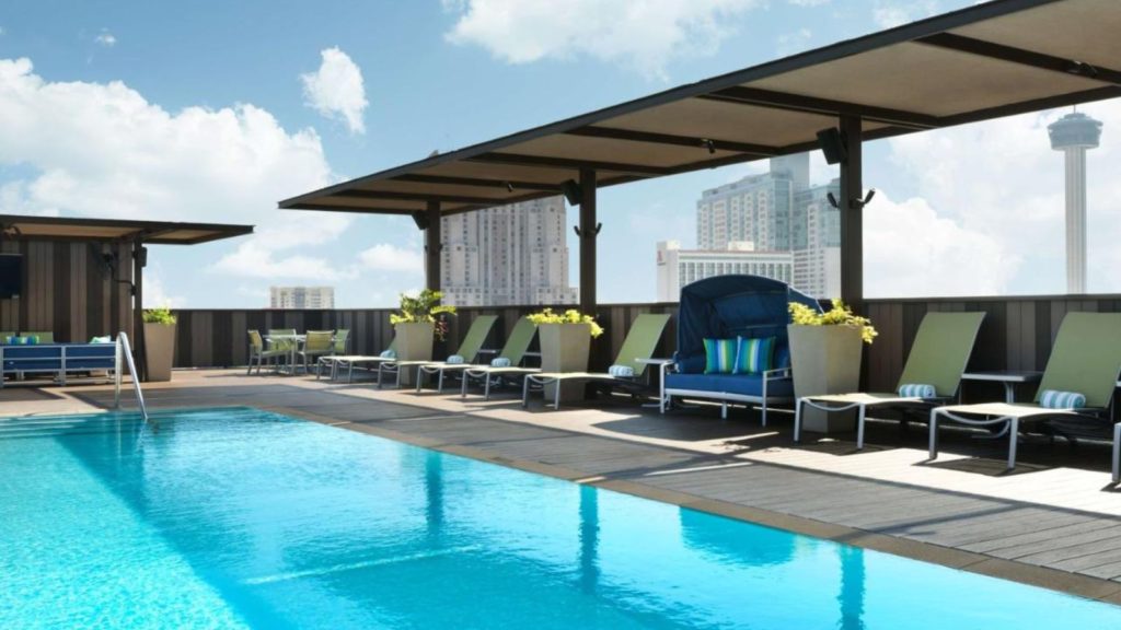 Hotel Pool at Hyatt Regency San Antonio River Walk.