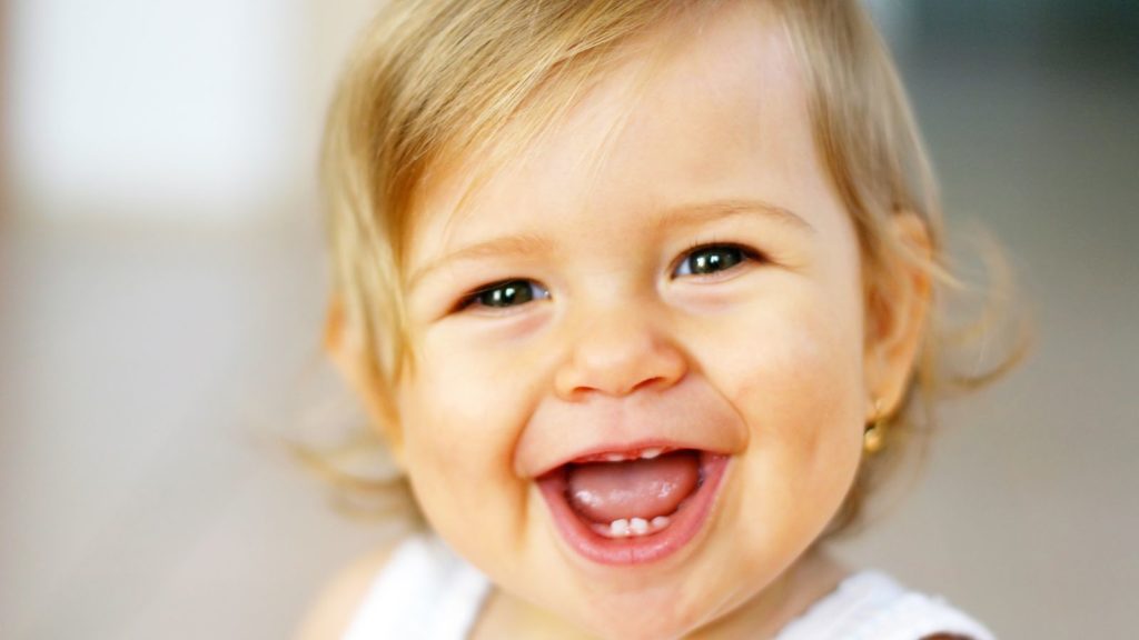 Closeup of a baby.