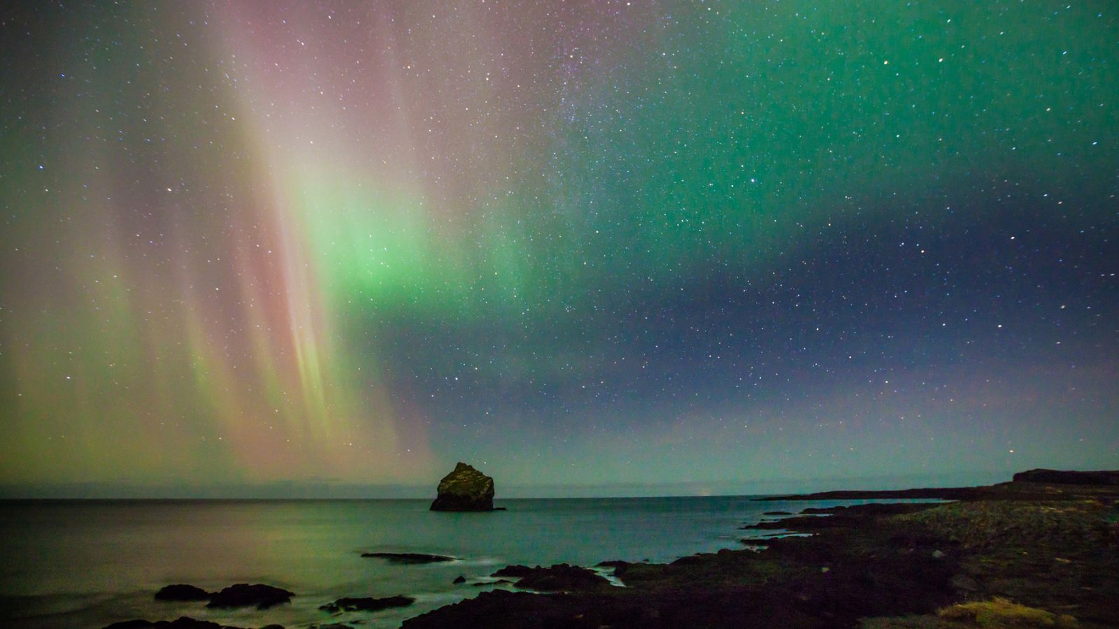 Iceland Northern Lights Elves in Iceland.